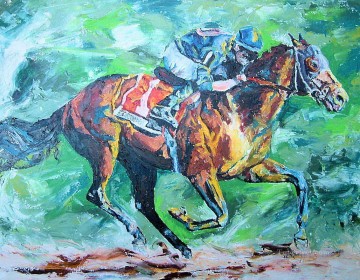 スポーツ Painting - 競馬08 印象派